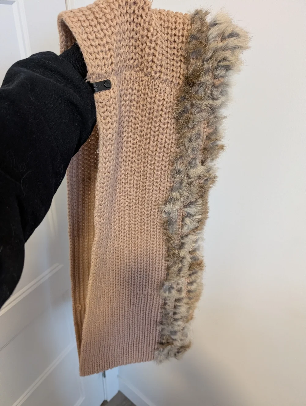 Rudsak/Authentic Rabbit Fur Knit Infinity Scarf - Picture 3 of 6